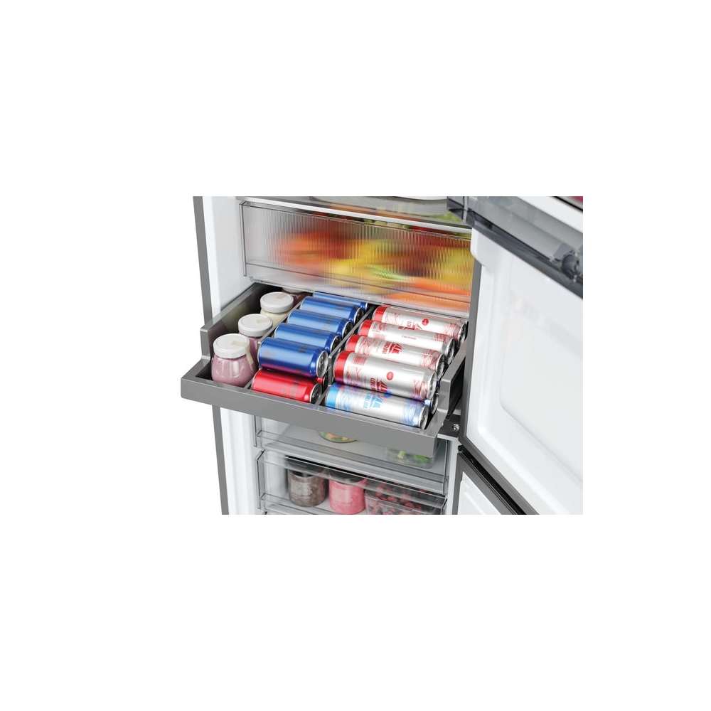 Hoover 185cm 60/40 Fridge Freezer - Inox | HONCQ3T518ENXK