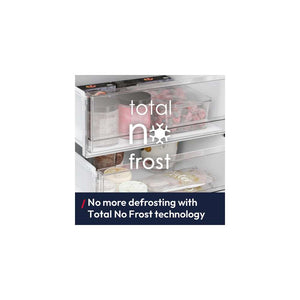 Hoover 185cm 60/40 Fridge Freezer - Inox | HONCQ3T518ENXK