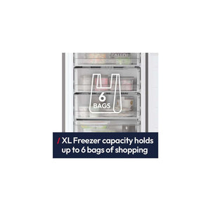 Hoover 185cm 60/40 Fridge Freezer - Inox | HONCQ3T518ENXK
