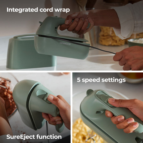 Kenwood QuickMix Go Hand Mixer - Ecalyptus Green | HMP40.000GR