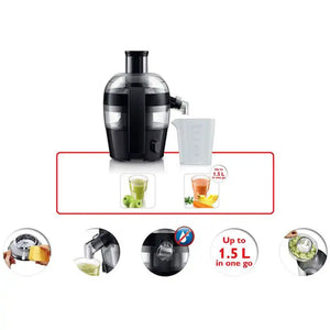 Philips Viva Collection Compact Juicer 1.5 Litre - Black | HR1832/01