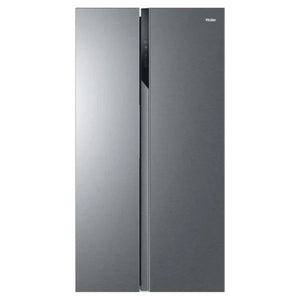 Haier SBS 90 Series 3 Frost Free American Fridge Freezer - Gentle Silver | HSR3918ENPG