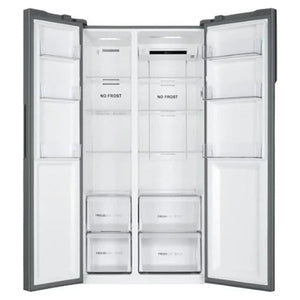 Haier SBS 90 Series 3 Frost Free American Fridge Freezer - Gentle Silver | HSR3918ENPG