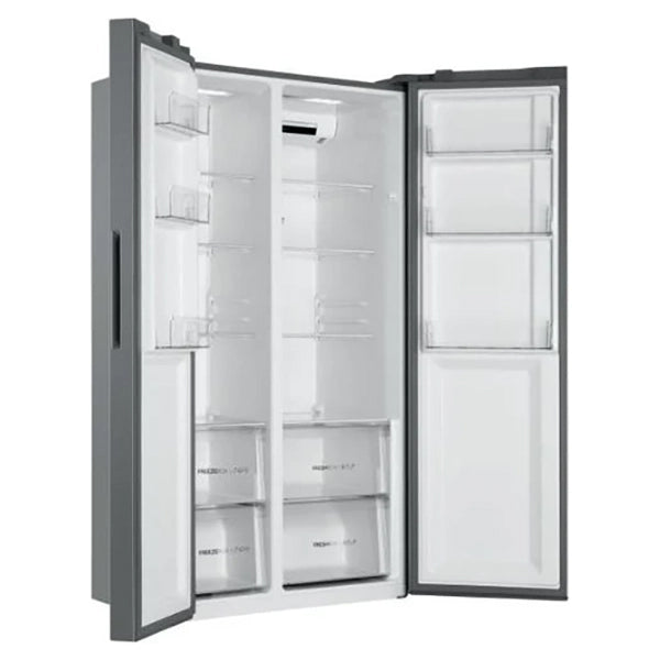 Haier SBS 90 Series 3 Frost Free American Fridge Freezer - Gentle Silver | HSR3918ENPG