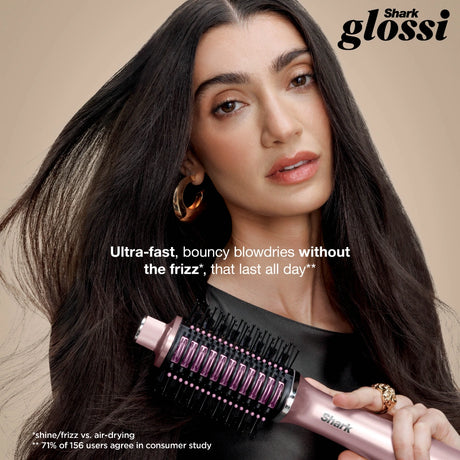 Shark Glossi Hot Brush and Air Glosser - Peony Pink | HT302UKPK