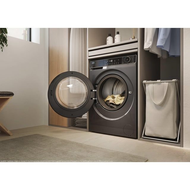Haier X Series 5 10kg 1400 Spin Washing Machine - Graphite | HW100-BP14357GUUK
