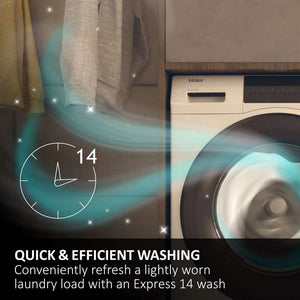 Haier X Series 7 12kg 1400 Spin Washing Machine Wifi Enabled - Graphite | HW120-B14367GUUK