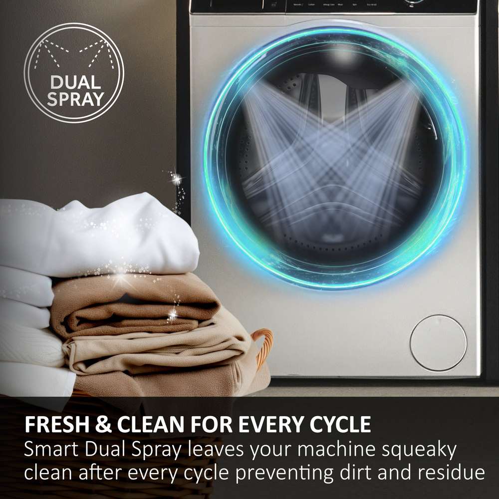 Haier X Series 7 12kg 1400 Spin Washing Machine Wifi Enabled - Graphite | HW120-B14367GUUK