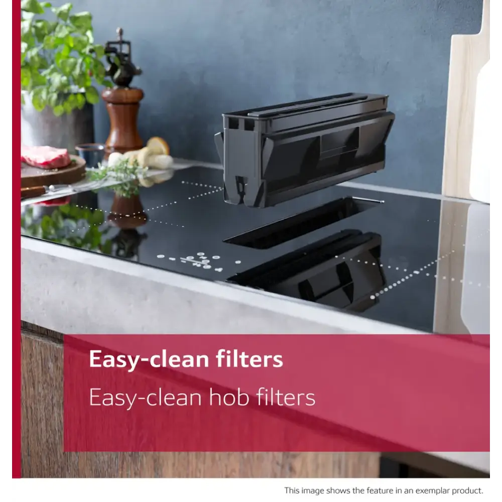 Neff N 50 80cm Integrated Ventilation Induction Hob - Black | V58NBS1L0