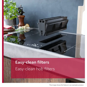 Neff N 50 80cm Integrated Ventilation Induction Hob - Black | V58NBS1L0