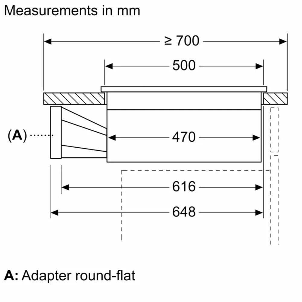 Neff N 50 80cm Integrated Ventilation Induction Hob - Black | V58NBS1L0