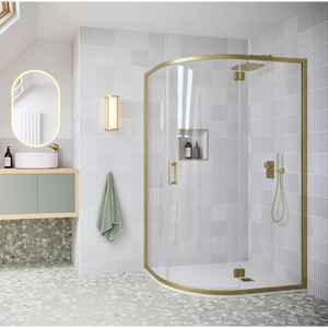 Flair ILI Quadrant Shower Enclosure | Chrome, Matte Black, Brushed Brass | 900mm, 1000x800mm to 1200x900mm