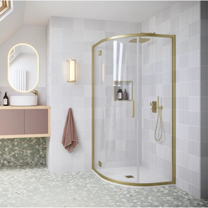 Flair ILI Quadrant Shower Enclosure | Chrome, Matte Black, Brushed Brass | 900mm, 1000x800mm to 1200x900mm