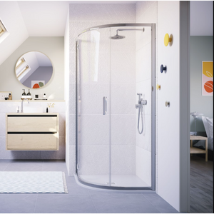 Flair ILI Quadrant Shower Enclosure | Chrome, Matte Black, Brushed Brass | 900mm, 1000x800mm to 1200x900mm