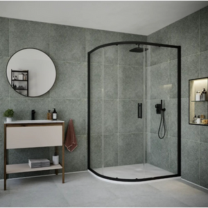 Flair ILI Quadrant Shower Enclosure | Chrome, Matte Black, Brushed Brass | 900mm, 1000x800mm to 1200x900mm