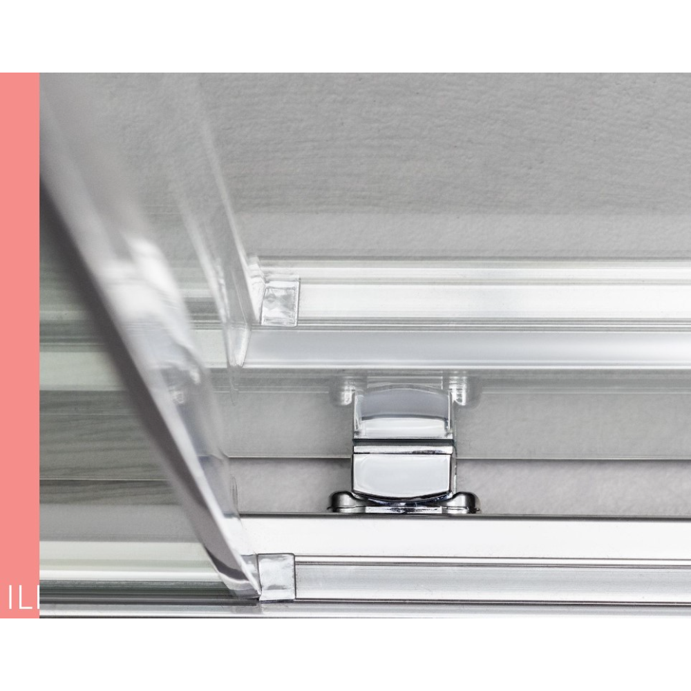 Flair ILI Slider Shower Door | Chrome, Matte Black, Brushed Brass | 1000mm to 1700mm