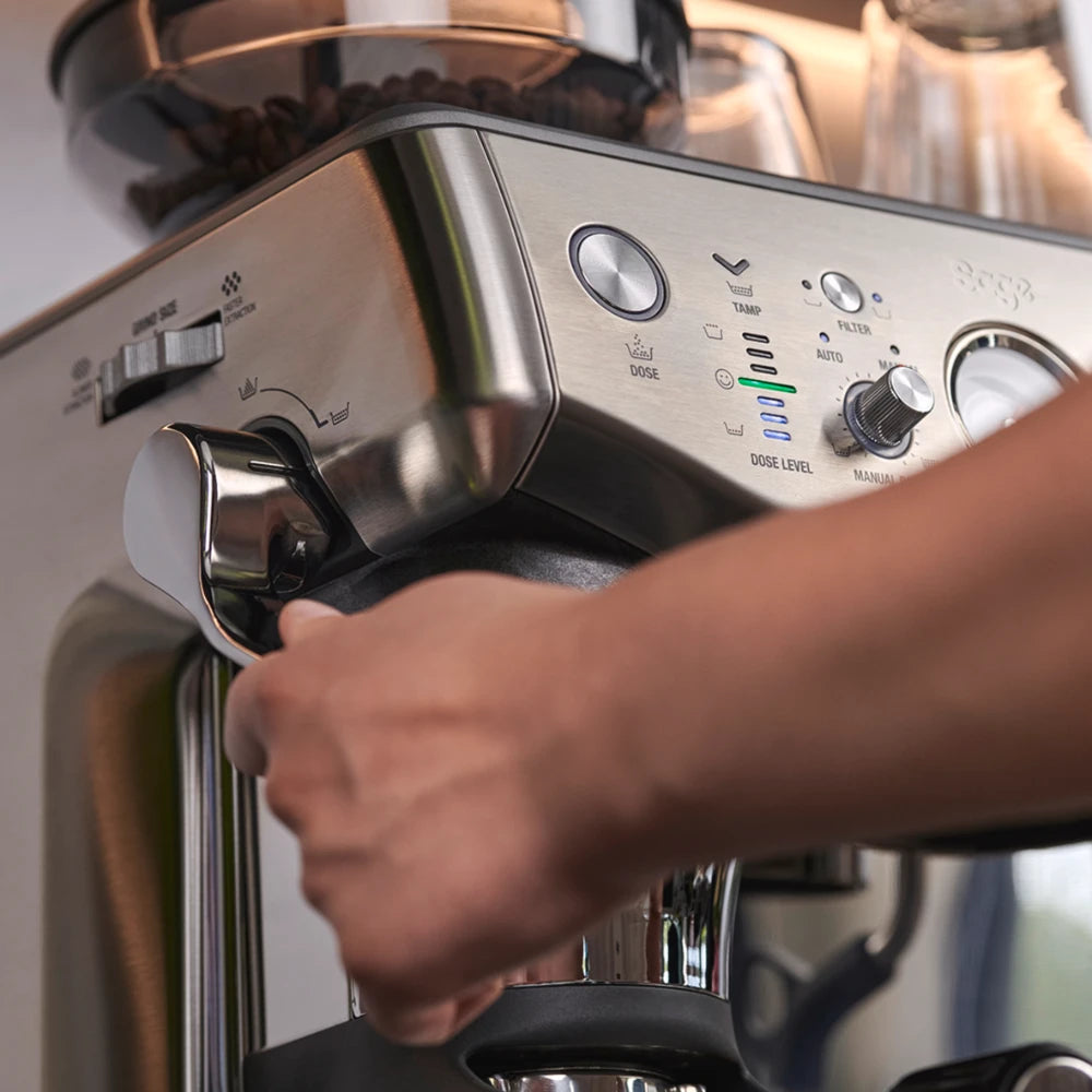 SAGE The Barista Express Impress Bean to Cup Coffee Machine - Stainless Steel | SES876BSS4GUK1