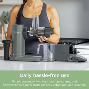 Ninja 3 in 1 Cold Press Juicer Slicer and Shredder with Anti-Clog Filter | JC152UK