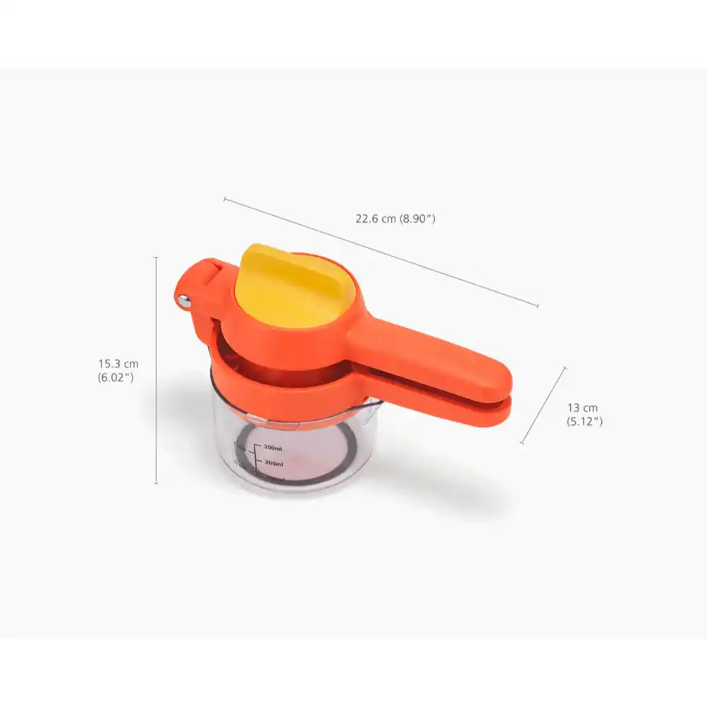 Joseph Joseph JuiceMax Plus Dual-Action Orange Citrus Press with Measuring Cup | 1000086JJ