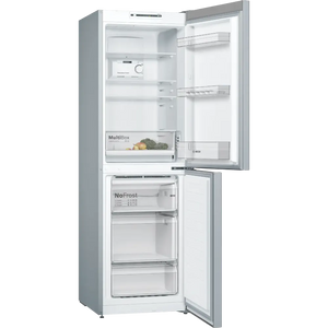Bosch Series 2 Frost Free Freestanding Fridge Freezer - Stainless Steel | KGN34NLEAG