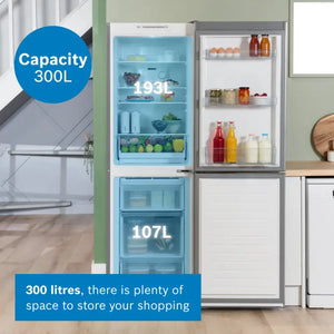 Bosch Series 2 Frost Free Freestanding Fridge Freezer - Stainless Steel | KGN34NLEAG