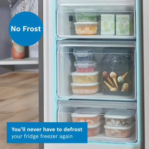 Bosch Series 2 Frost Free Freestanding Fridge Freezer - Stainless Steel | KGN34NLEAG
