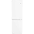 Bosch Series 4 white freestanding 60/40 fridge freezer with split door design, stainless steel handle and digital display panel