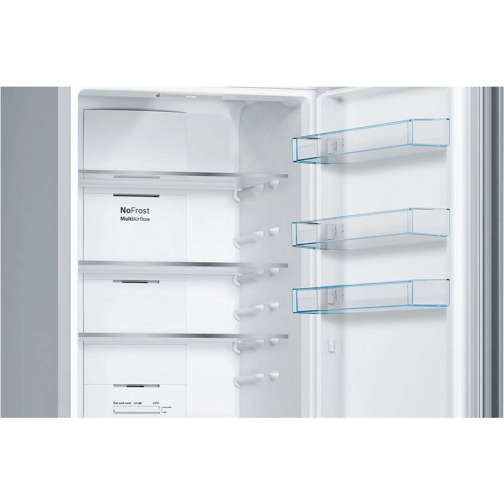 Bosch Series 4 203cm 70/30 Fridge Freezer - Stainless Steel | KGN392LEBG