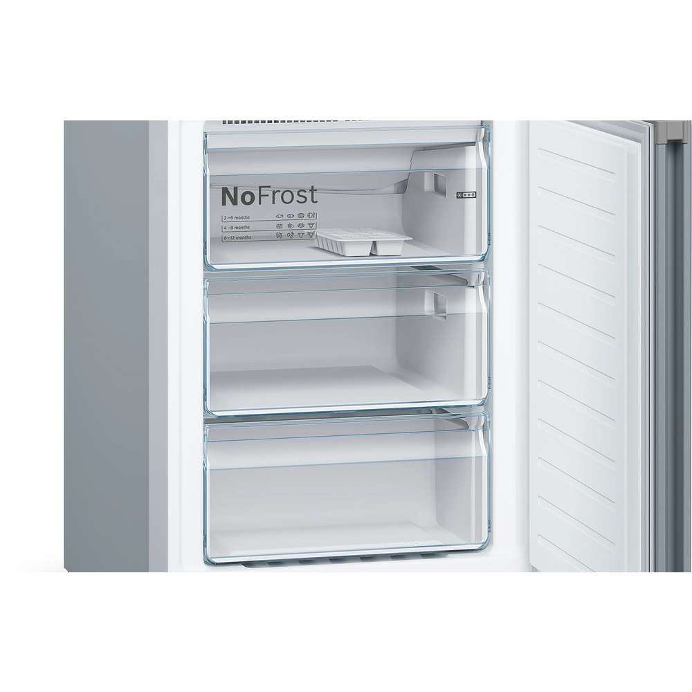 Bosch Series 4 203cm 70/30 Fridge Freezer - Stainless Steel | KGN392LEBG