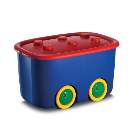 KIS Kids Lego Funny Storage Box 46 Litre on Wheels | KIS208639