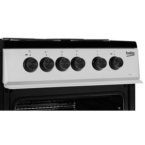 Beko 50cm Electric Solid Plate Cooker - Silver | KS530S