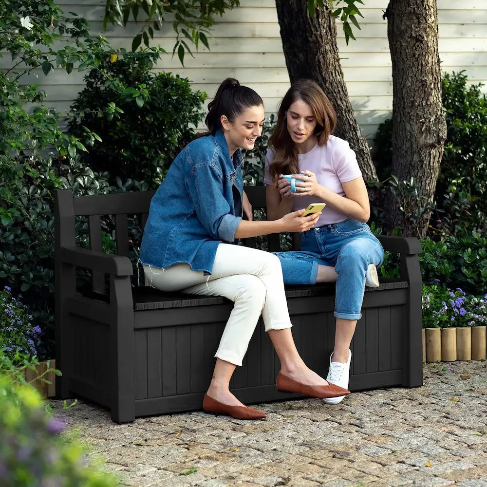 Keter Eden Garden Storage Bench 265 Litre - Black