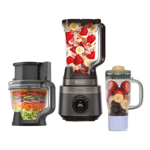 Ninja CrushBOSS 3 in 1 Kitchen System with Food Processor and Tumbler - Onyx | LB401UKBK