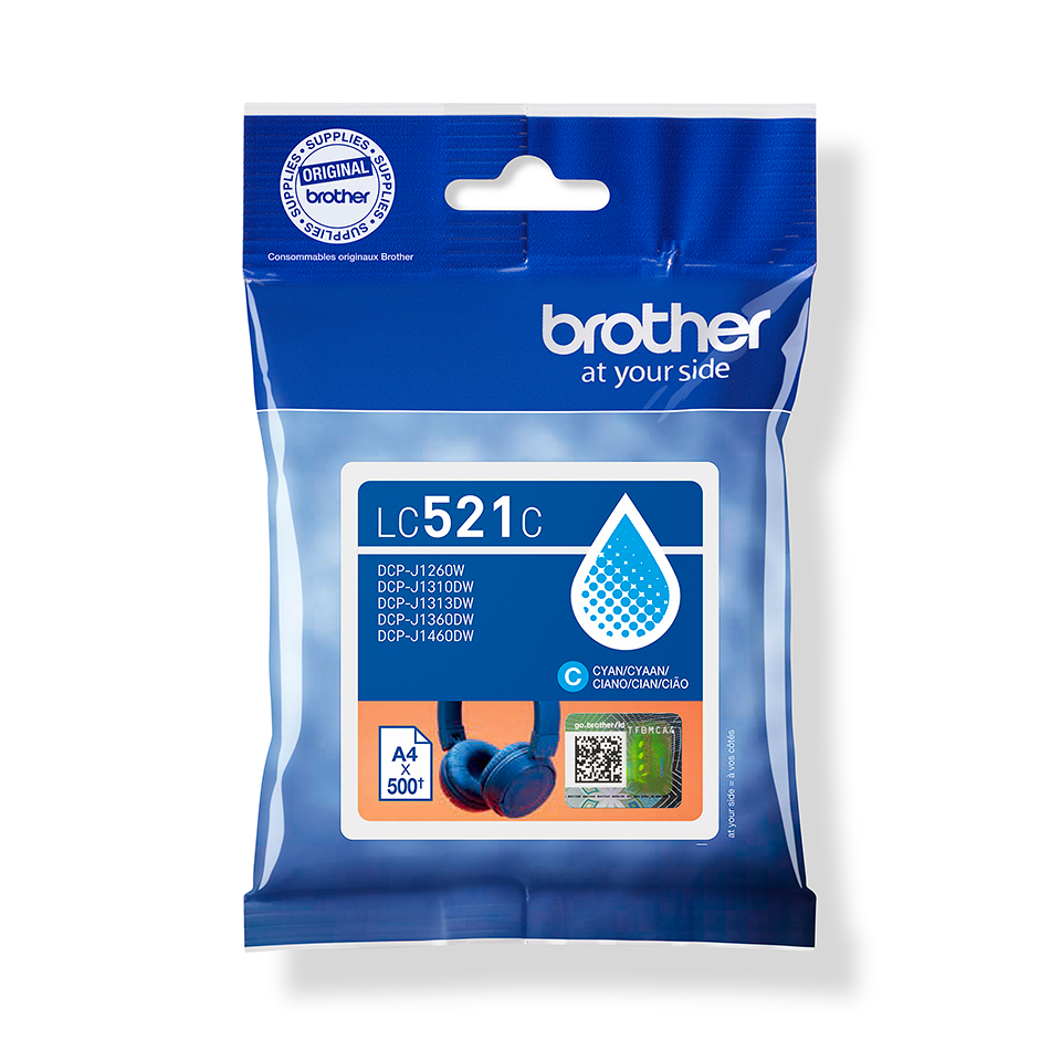 Brother Ink Cartridge LC521C - Cyan | BRO1029