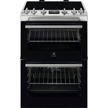 Electrolux 60cm Double Oven Electric Ceramic Cooker - Stiainless Steel | LKR655200X