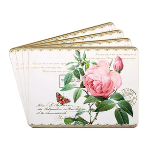 Dunlevy Redoute Rose Placemat Set of 4 | PG6385
