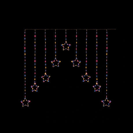Premier 258 LED Flexibrights Star Curtain Light 1.2 Metre x 1.2 Metre - Rainbow