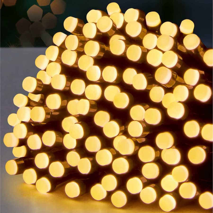 Premier 360 Low Voltage Multi Action LED Mini Berry Charistmas Lights -  Warm White | LV254001WW