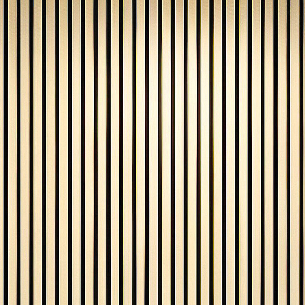 Acoustic wall panel 600mm x 2400mm with vertical slat design in natural wood finishes including maple, oak, ebony, walnut and light grey tones