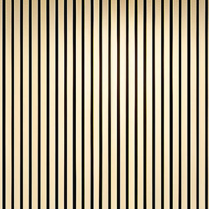 Acoustic wall panel 600mm x 2400mm with vertical slat design in natural wood finishes including maple, oak, ebony, walnut and light grey tones