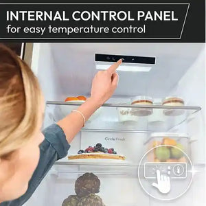 Hoover 176cm 50/50 Fridge Freezer - Black | HOCT3L517EBK