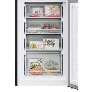 Hoover 176cm 50/50 Fridge Freezer - Black | HOCT3L517EBK