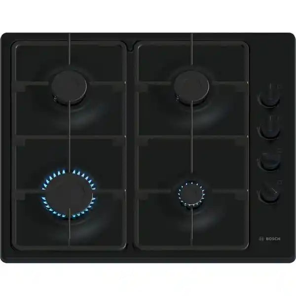 Bosch Series 2 60cm Gas Hob - Black Enamel | PBP6B6K60