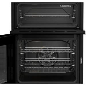 Beko 60cm Twin Cavity Electric Cooker with Ceramic Top - Black | FTC6701K