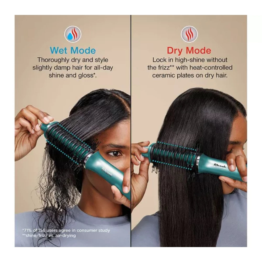 Shark Glossi Hot Brush + Air Glosser - Jewel Teal | HT302UKTL