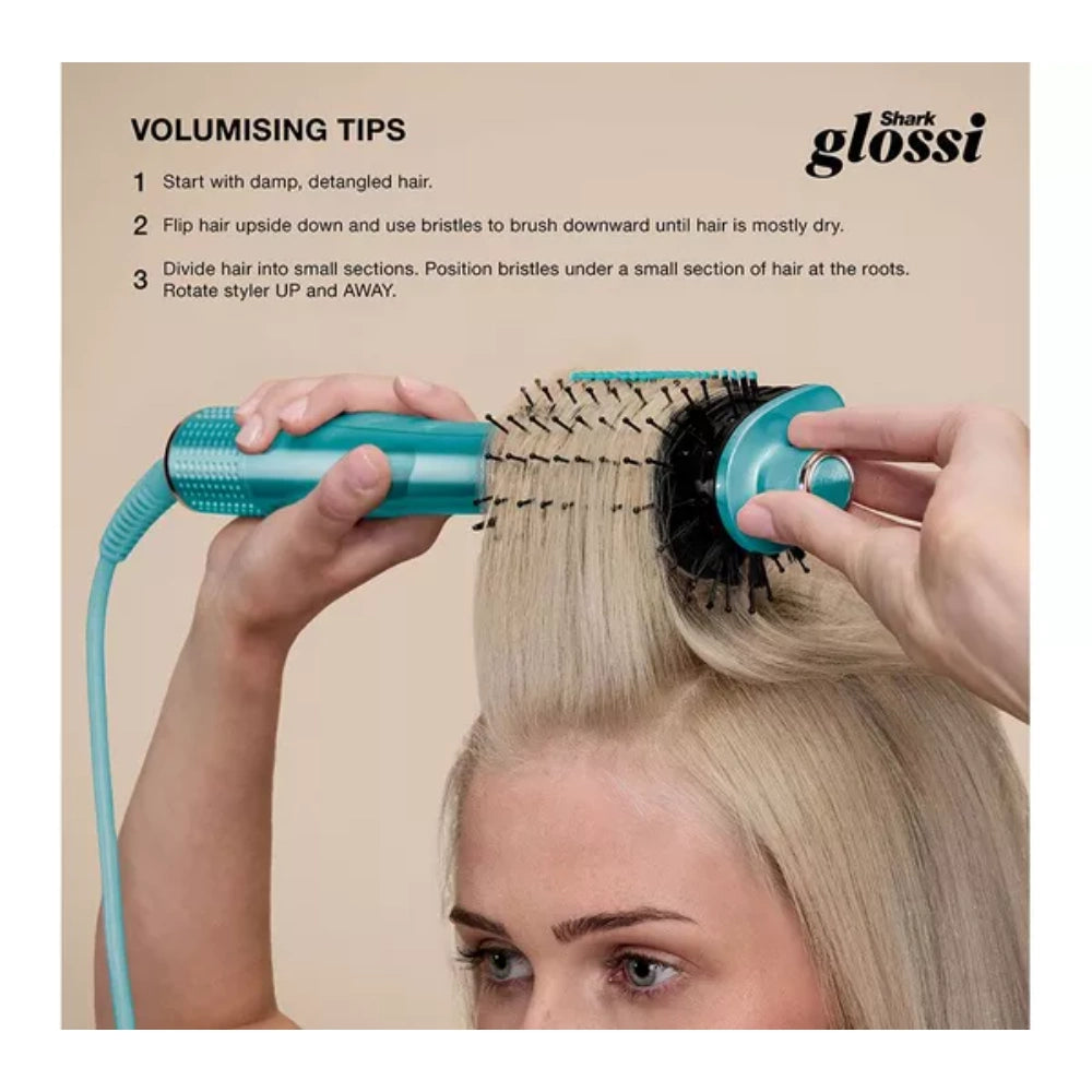 Shark Glossi Hot Brush + Air Glosser - Jewel Teal | HT302UKTL