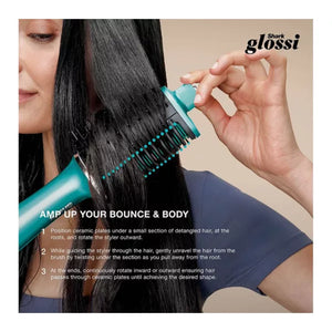 Shark Glossi Hot Brush + Air Glosser - Jewel Teal | HT302UKTL
