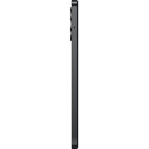 Side profile view of Honor X5c Plus smartphone in midnight black showing the thin bezel design and side buttons against a white background