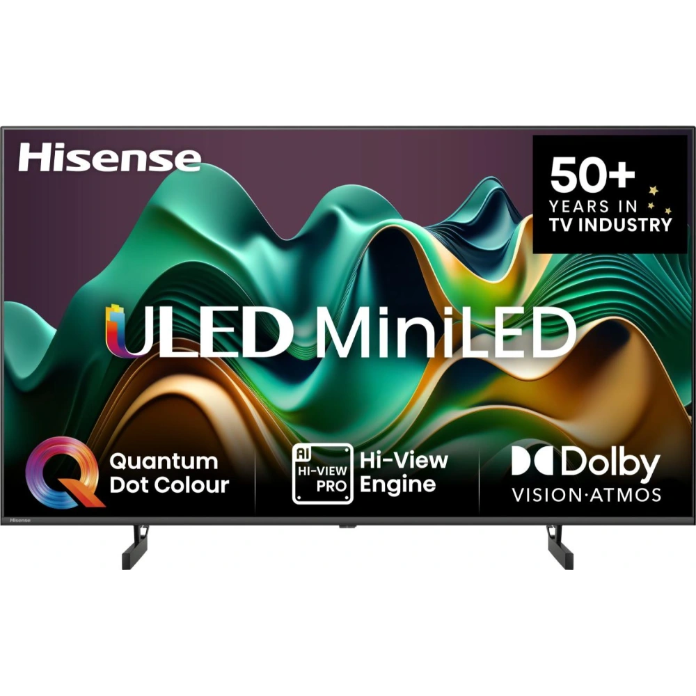 Hisense U6N 65 Inch 4K Smart TV - Black and Dark Grey | 65U61NQ