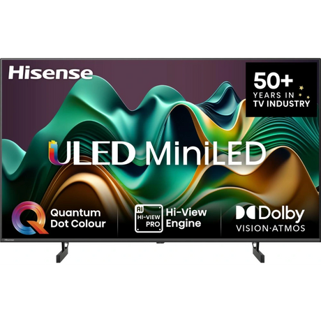 Hisense U6N 65 Inch 4K Smart TV - Black and Dark Grey | 65U61NQ